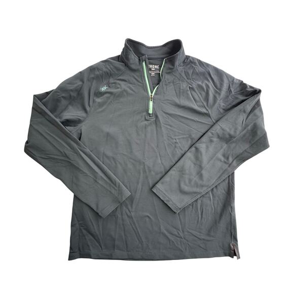 Rhône Men’s Session‎ Quarter 1/4 Zip Pullover In Wild Forest Shirt green Medium - Picture 2 of 8